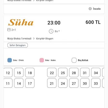 Süha Turizm 2+1de Tekli Diye Sattığı Bilet İkili Koltuk Koridor Çıktı.