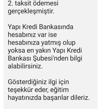 İBB - İstanbul Büyükşehir Belediyesi Genç Üniversiteli Bursu İkinci Taksit