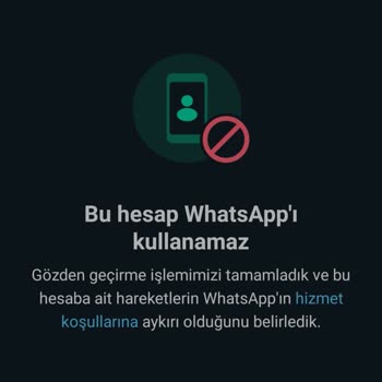 WhatsApp Numaram WhatsApp'a Yasaklandı