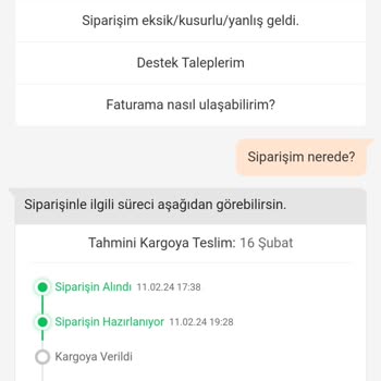 Trendyol Siparişiniz Hazırlanıyor Yazıp Gelmemesi