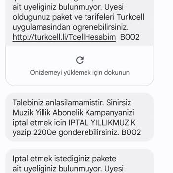 Turkcell Fizy Premium Abonelik İptal