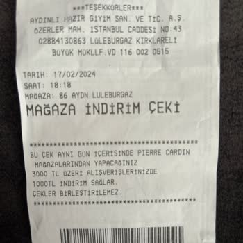 Pierre Cardin Giyim Mağazadan İndirim Saçmalığı