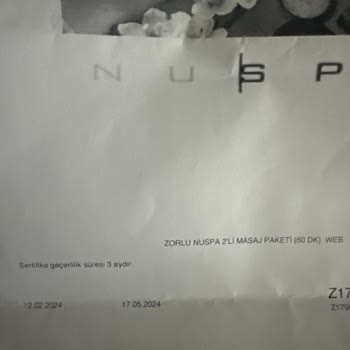 Nuspa Zorlu Şubesi Terapist Rahatsızlanıyor Ve Şubede Tek Terapist Var