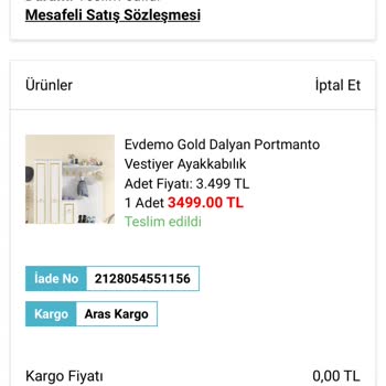 Evdemo Lojistik A101 Evdemo Portmanto Vestiyer Ayakkabılık