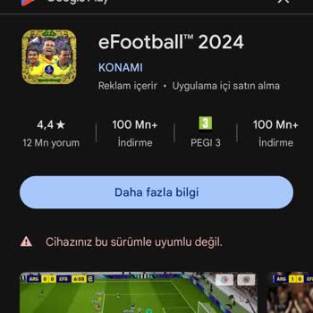Samsung Telefon Efootball 2024 Desteklemiyor Çözüm!