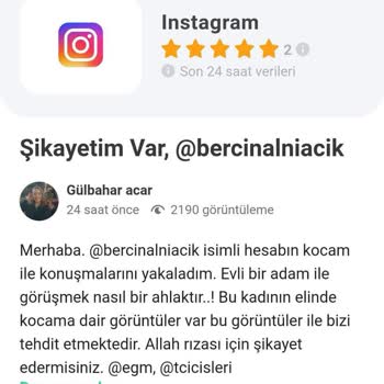Guncelsikayetlerimiz.com Instagram Adresim Kullanılmış