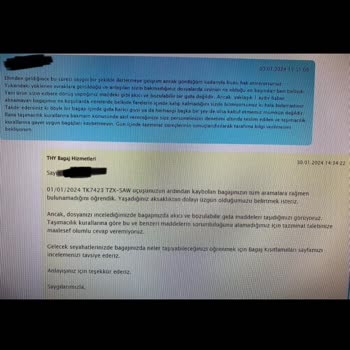 Türk Hava Yolları Bagajımızı Korumuyor