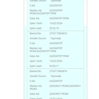 PTT Kargo PTT-çıksorut Kargo Bekletiyor