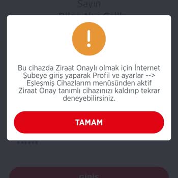 Ziraat Bankası Mobil Cihazı Bağlanmıyor