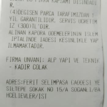 Vestel Yetkili Servisi Paranızı Alıyor Hizmetini Yapmıyor.