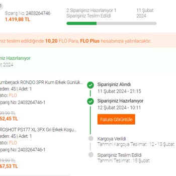 FLO Ayakkabı FLO Stoklarında Olmayan Ürünleri Var Gibi Satıp Ürünü Göndermiyor