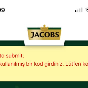 Jacobs Kampanya Katılım Hatası
