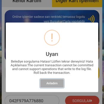 BURULAŞ Burulas Abonman Yenileyemiyorum