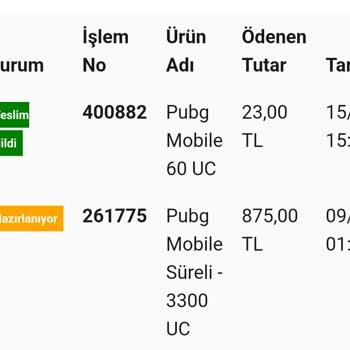 Odinepin Aldığım PUBG Uc'yi Yüklemedi!