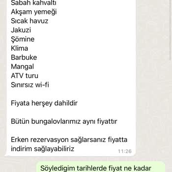 Sapanca Karamel Bungalov Ücret İadesi Verilmedi