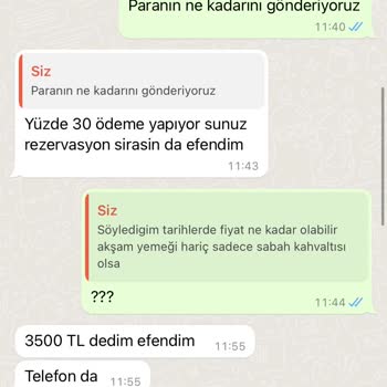 Sapanca Karamel Bungalov Ücret İadesi Verilmedi