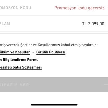 Adidas %15 İndirim Kodumu Kullanamıyorum