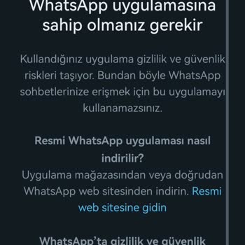 WhatsApp'a Giriş Yapamıyorum