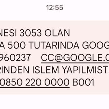 Google Bilgim Dışı Para Çekildi