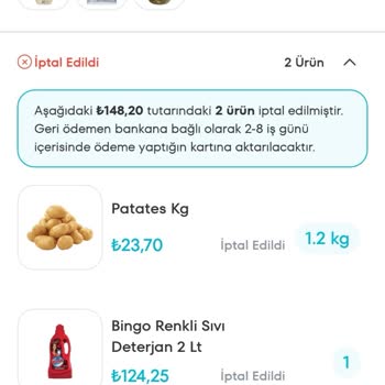 A101 Online Sipariş Eksik