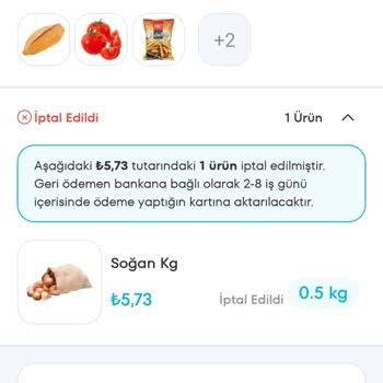 A101 Online Sipariş Eksik
