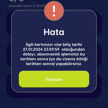 BURULAŞ Öğrenci Abonman Yükleme Hatası