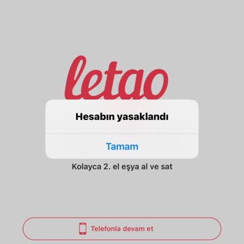 Letgo Hesabın Askıya Alındı