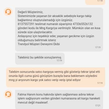 Trendyol Müşteri Mağduriyeti Ve İlgisizliği