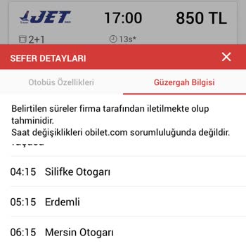Obilet Sefer Saatleri Ve Mağduriyetim