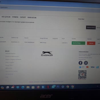 Slazenger Firması Ürünlerimi Göndermiyor