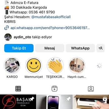 Basakteknolojigsm (Instagram) Peşinat Alıp Ürün Göndermeyen Telefon Satıcılarına Dikkat