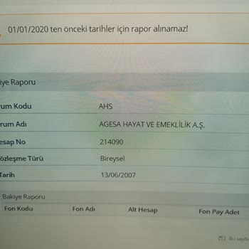 Agesa Hayat Ve Emeklilik A. Ş.'den BES Ödememi Alamıyorum...