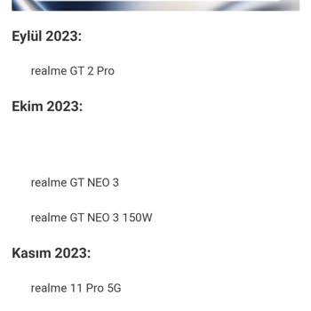 Realme 11 Pro 5g Güncelleme Gelmiyor