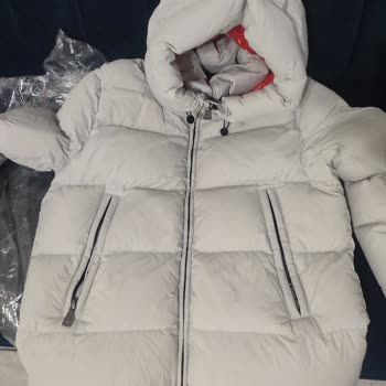 Lufian Kaz Tüyü Erkek Beyaz Mont