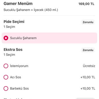 Pidem Restaurant Yemek Siparişimde Beklentilerim Karşılanmadı