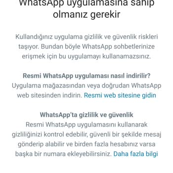 Whatsapp Aero WhatsApp Hesap Sorunu