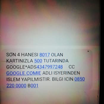 Google Paramın İadesini İstiyorum!