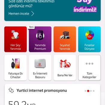 Vodafone İnternet Paket Aşımı Yapılmış