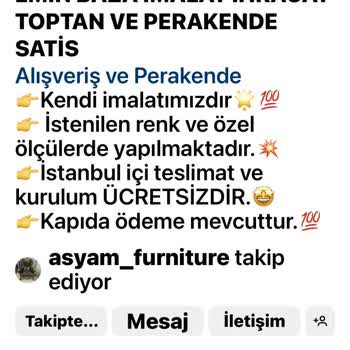 Asyam Furniture Mobilya Mağazasından Şikayetçiyim.