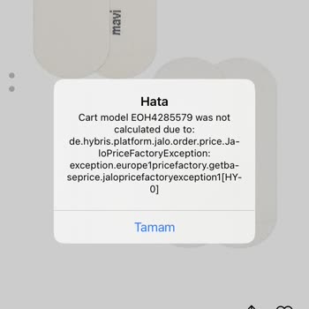 Mavi Alışveriş Hatası