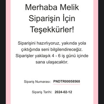 Pandora Mücevher Siparişim Kargoya Bile Verilmedi
