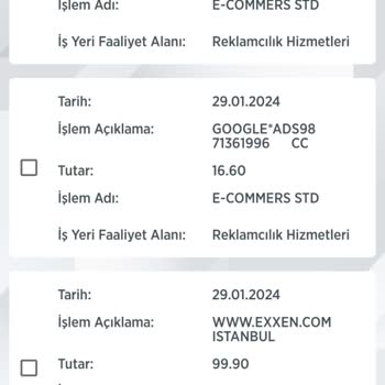 Google Ads Kartımdan Bilgim Dışında 2 Kez Çekim Yaptı!