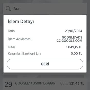 Google Ads Kartımdan Bilgim Dışında 2 Kez Çekim Yaptı!
