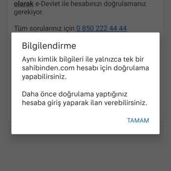 Sahibinden İlan Hatası