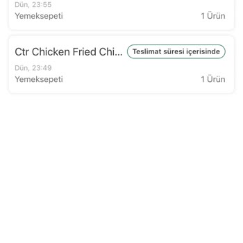 Yemeksepeti Sipariş İptali