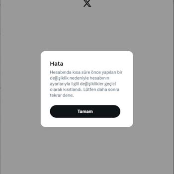 Twitter E-postayı Değiştiremiyorum