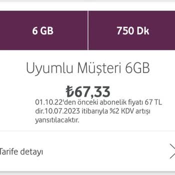 Vodafone Fahiş Zam Artışı