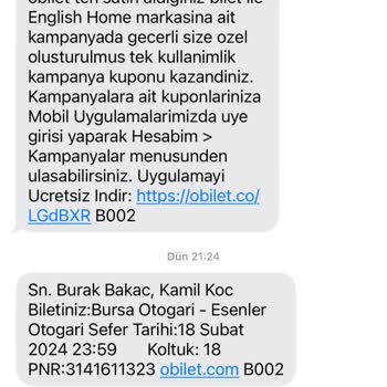 Obilet Yolcu Hakları İhlali