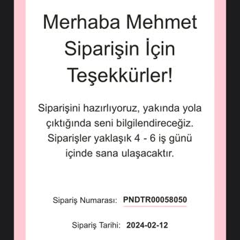 Pandora Mücevher Pandora 1 Haftadır Ürünü Göndermiyor