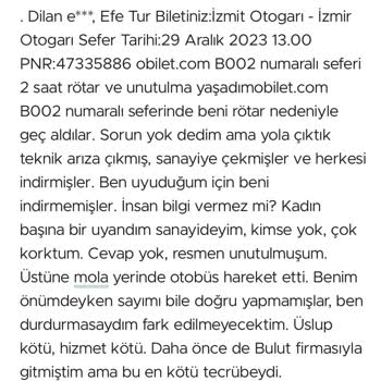 Efe Tur Duyarsız Bir Firma